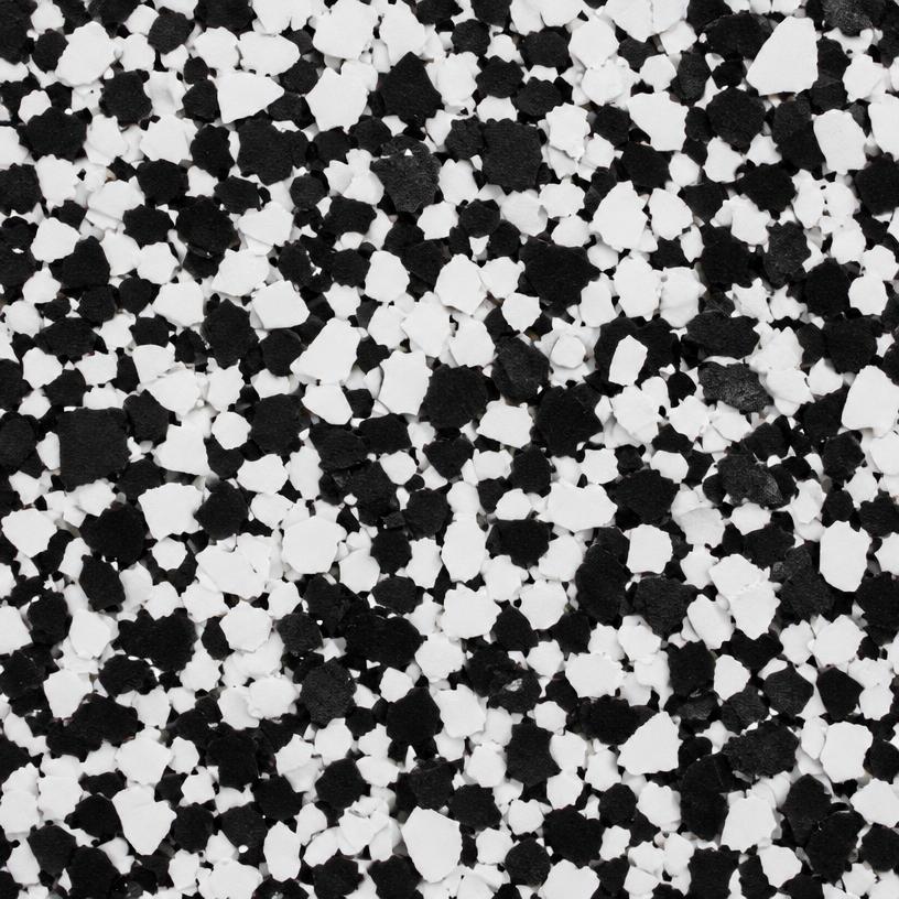 Domino Black & White flake blend
